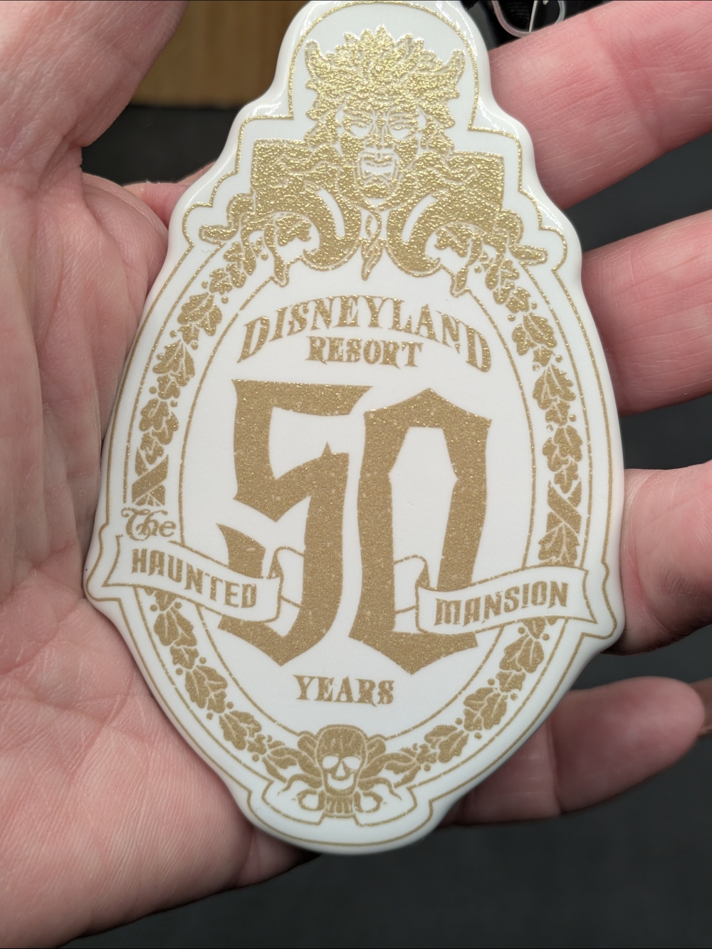 Disney Gold and White Haunted Mansion 50th Ornament Madame Leota 2019
